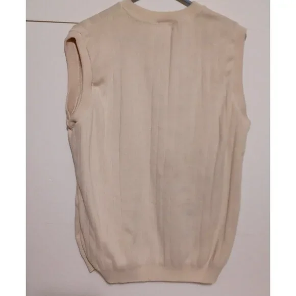 Andrew Rohan Mens TeamstersSweater Vest Size Large Black Tight Knit Embroidered - Picture 4 of 4